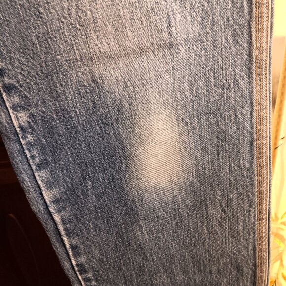 Vintage Mens Bootcut Jeans 31x34 70s BODY LINGO DISCO POCKET INDIGO DENIM USA - Picture 7 of 7